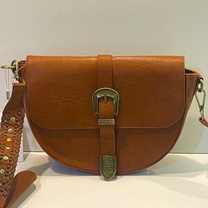 Urban Originals Half Moon Structured Crossbody Shoulder Bag